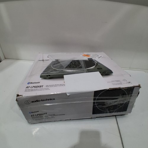 AUDIO-TECHNICA FULLY AUTOMATIC BLUETOOTH BELT-DRIVE STEREO TURNTABLE - BLACK (MODEL: AT-LP60XBT-BK) image 7