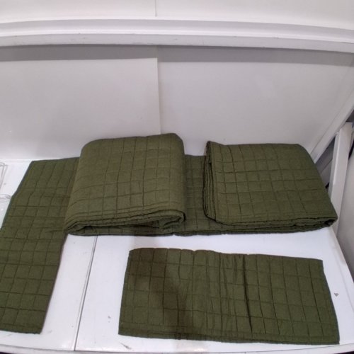 3PC BROOKLYN LOOM QUILT SET - FULL/QUEEN - MOSS GREEN (MODEL: QS2469MGFQ-2600) image 3