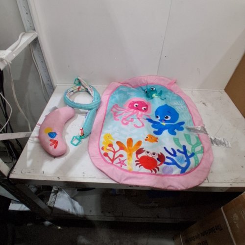 BABY EINSTEIN 4-IN-1 OCEAN EXPLORERS INFANT ACTIVITY PLAY MAT - 34" X 27" X 18" - PINK / MULTICOLOUR image 2