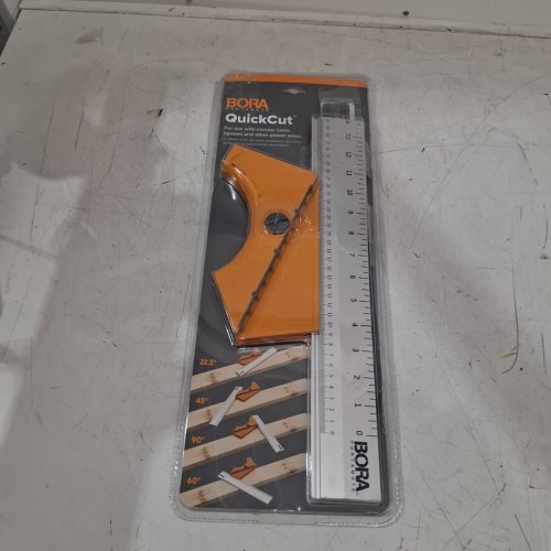 BORA QUICKCUT COMBINATION CIRCULAR SAW CUTTING GUIDE - 15.5" - ORANGE/SILVER (MODEL:530416) image 5