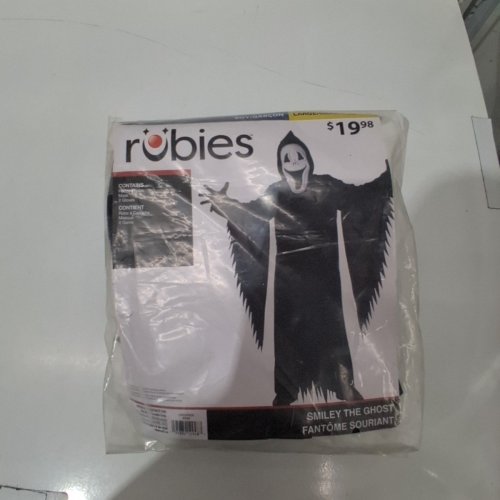 BOYS RUBIES SMILEY THE GHOST COSTUME - LARGE (10-12) - BLACK (STYLE: 881022) image 2