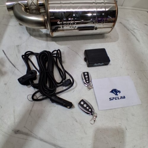 SPELAB FRONT EXHAUST SYSTEM KIT - EXHAUST CUTOUT 2.5" VALVED MUFFLER VACUUM EXHAUST - BLACK (MODEL: ASP-AGQ0005010-CA) image 3