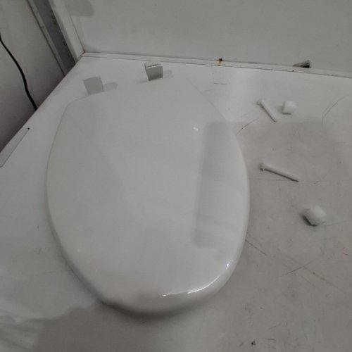 BEMIS ELONGATED PLUMBING FIXTURES TOILET SEAT - 18" - WHITE (MODEL: 7300SLEC000) image 2
