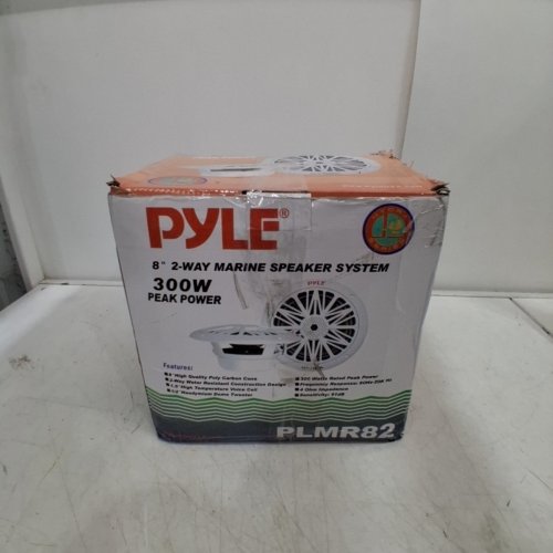2PK PYLE WATERPROOF DUAL MARINE SPEAKERS - 300W - 8" - WHITE/BLACK (MODEL: PLMR82) image 5