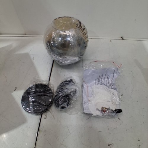 MODERN HANGING GLOBE GLASS LIGHT FIXTURE - SILVER/GREY image 2