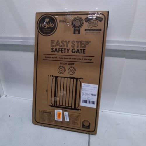 REGALO EASY STEP SAFETY GATE - 29"- 38.5" - WHITE - (MODEL- 1160-DS) image 3