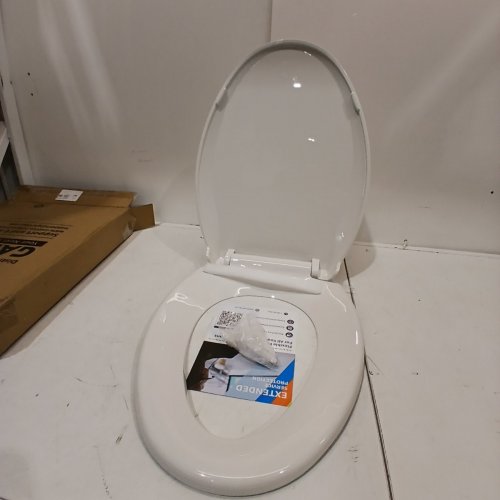 GARVEE ELONGATED TOILET SEAT - 17" - WHITE (MODEL: PHO-0R8LDVYT) image 2