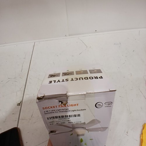 LANMEL SOCKET FAN LIGHT WITH REMOTE CONTROL AND APP CONNECTIVITY - 17.7" - WHITE image 3