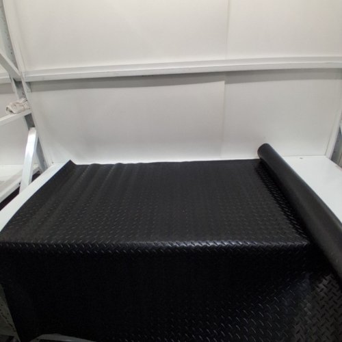 PVC DIAMOND GARAGE FLOORING MAT - 4FT X 7FT - BLACK (MODEL:ZLCK-A4) image 2
