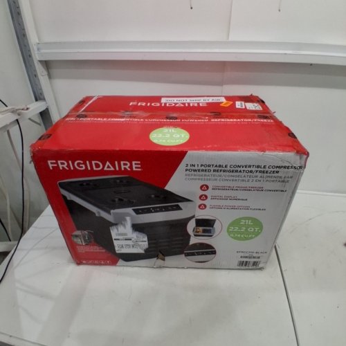 FRIGIDAIRE 2-IN-1 PORTABLE COMPRESSOR FRIDGE FREEZER - 21L - 110-240V - BLACK - (MODEL:EFRCC210-BLACK) image 5
