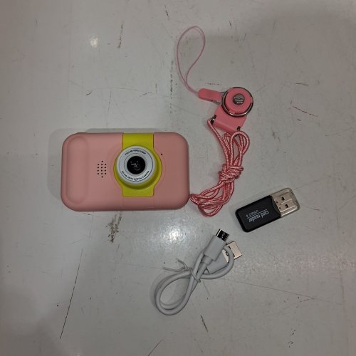 ARNSSIEN DIGITAL CAMERA FOR KIDS - PINK / YELLOW image 3