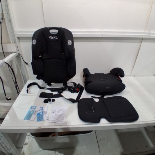 GRACO TRANZITIONS 3-IN-1 HARNESS/HIGHBACK/BACKLESS BOOSTER CAR SEAT - 100LBS MAX/CAP - PROOF/BLACK (MODEL: 2035724) image 3
