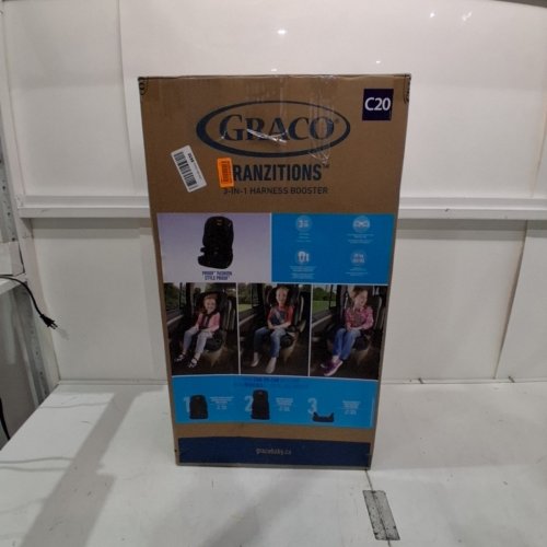 GRACO TRANZITIONS 3-IN-1 HARNESS/HIGHBACK/BACKLESS BOOSTER CAR SEAT - 100LBS MAX/CAP - PROOF/BLACK (MODEL: 2035724) image 5