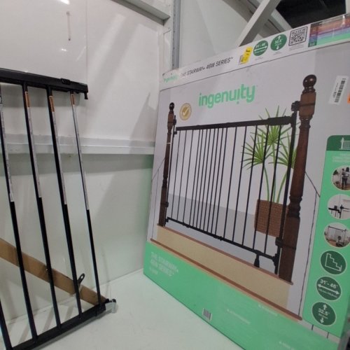 INGENUITY THE STAIRWAY+ 46W SERIES PET/BABY GATE - 32.5" X 31"-46" - BLACK (MODEL: 17171) image 3
