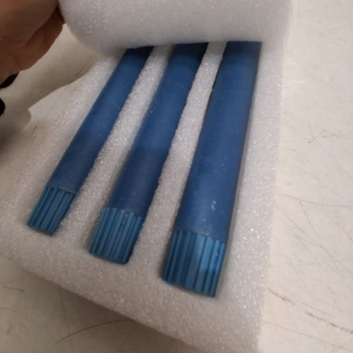 3PK 3D FLICKERING FLAMELESS REALISTIC LED CANDLE LIGHTS - 9.5" - BLUE image 5