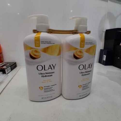 2PK OLAY ULTRA MOISTURE BODY WASH WITH VITAMIN B COMPLEX - SHEA BUTTER - 887ML image 2