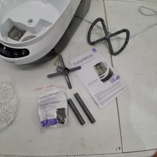 BABYBREZZA BOTTLE WASHER PRO 3-IN-1 WASHER/STERILIZER/DRYER - HOLDS 4 BOTTLES - BLACK/WHITE (MODEL: BRZ0103) image 4