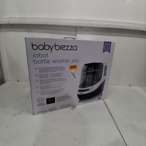 BABYBREZZA BOTTLE WASHER PRO 3-IN-1 WASHER/STERILIZER/DRYER - HOLDS 4 BOTTLES - BLACK/WHITE (MODEL: BRZ0103) image 8