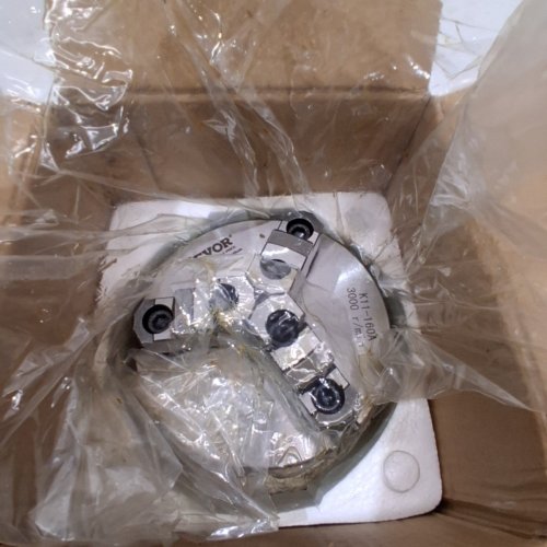 3-JAW SELF-CENTERING MANUAL LATHE CHUCK WITH REVERSIBLE SEPARATE JAWS - (MODEL: K11-160A) image 4
