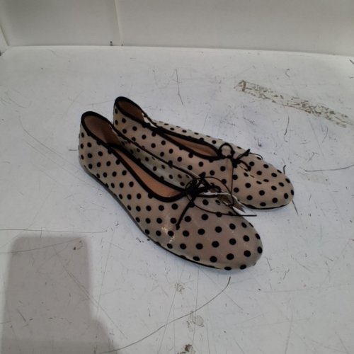 WOMEN'S NO BOUNDARIES MESH POLKA DOT FLAT SHOES - SIZE 9 - TAN / BLACK (STYLE : 50949284) image 2