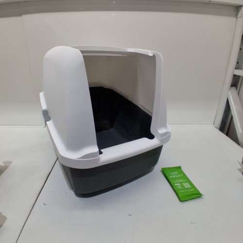 CATIT MAGIC LITTER BOX-REGULAR - WHITE/ GREY (44075) image 2