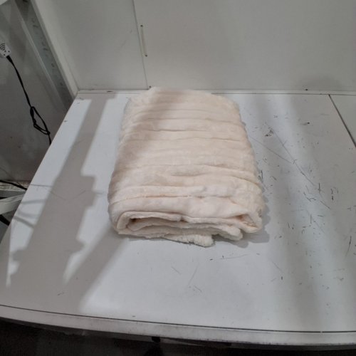 BEDELITE THROW FLEECE BLANKET - 50" X 60" - CREAM image 2