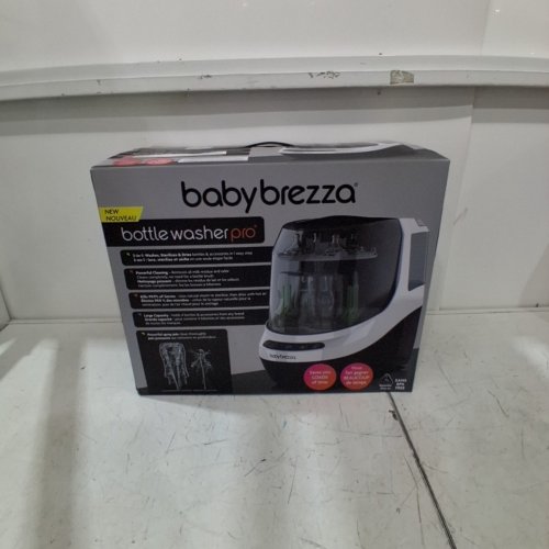 BABYBREZZA BOTTLE WASHER PRO 3-IN-1 WASHER/STERILIZER/DRYER - HOLDS 4 BOTTLES - BLACK/WHITE (MODEL: BRZ0103) image 8