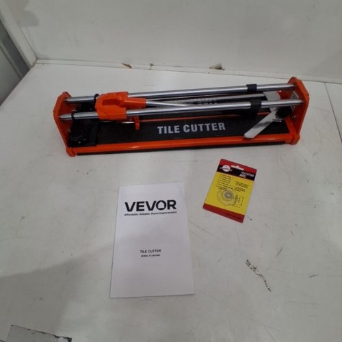 MANUAL DOUBLE RAILED PORCELAIN CERAMIC TILE CUTTER - 17" - ORANGE/BLACK - (MODEL: TC-S03-400) ) image 2