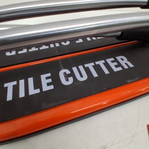 MANUAL DOUBLE RAILED PORCELAIN CERAMIC TILE CUTTER - 17" - ORANGE/BLACK - (MODEL: TC-S03-400) ) image 3