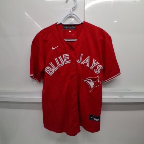 MEN'S REPLICA TORONTO BLUE JAYS JERSEY - LARGE - RED image 2