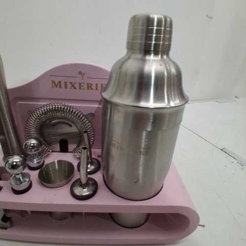 11PC MIXERIES COCKTAILBARTENDER BAR TOOL SET - PINK /SILVER image 3