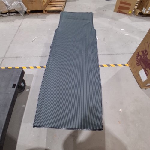 LARGE CAMPING COT WITH PADDED MATTRESS - 79" X 32" - BLACK (MODEL: A043-002-001) image 3