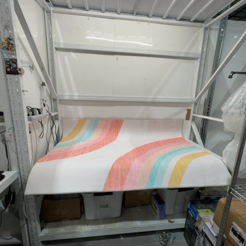 RUG BRANCH INDOOR RAINBOW ARCH SOFT PLAYMAT/RUG - 68" X 47" - MULTICOLUR/CREAM image 2