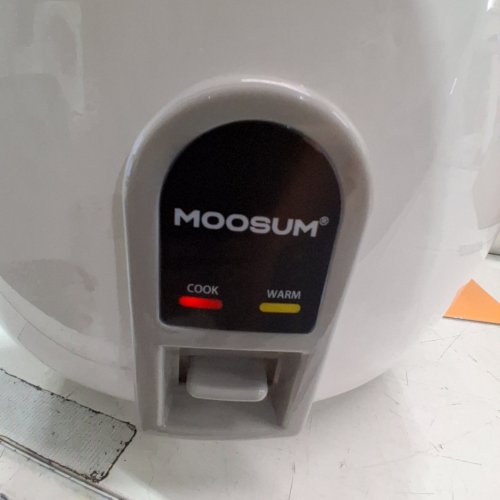 MOOSUM COMMERCIAL RICE COOKER WITH REMOVABLE INNER COVER & STEAMER - CERAMIC COATED - 40 CUPS (20 CUP UNCOOKED) - SILVER (MODEL: MO-CRCW01US) image 2