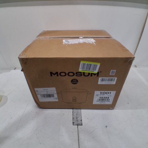 MOOSUM COMMERCIAL RICE COOKER WITH REMOVABLE INNER COVER & STEAMER - CERAMIC COATED - 40 CUPS (20 CUP UNCOOKED) - SILVER (MODEL: MO-CRCW01US) image 6