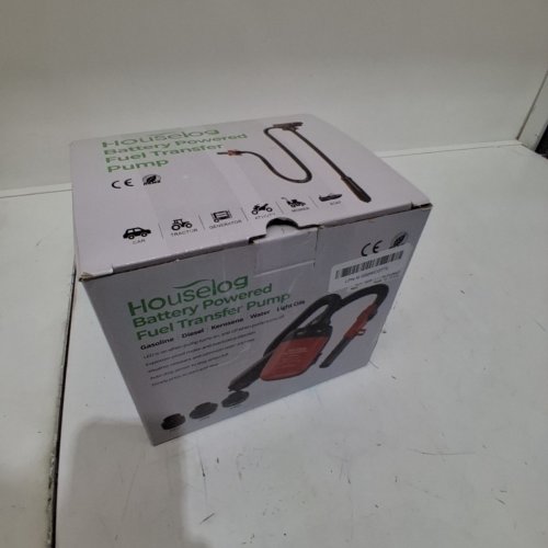 4PCHOUSELOG BATTERY POWERED FUEL TRANSFER PUMP - 2.4 GPM - 2" /2.6"/2.75"- RED AND BLACK (MODEL: SFFTP5-024-02) image 5