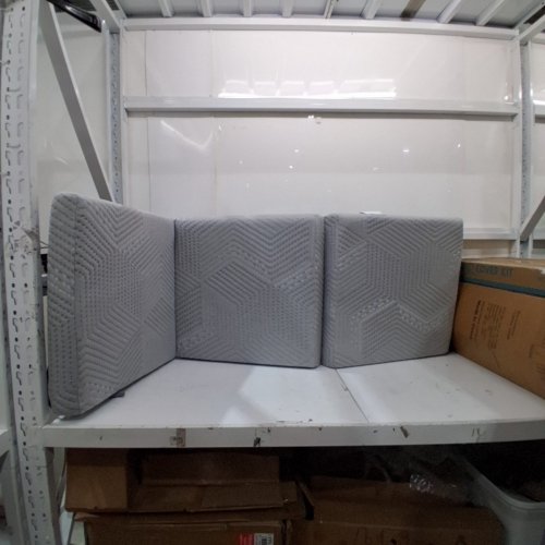 CERTIPUR-US TRI FOLDING MATTRESS WITH WASHABLE COVER - 25" X 75" X 4" - GREY image 3