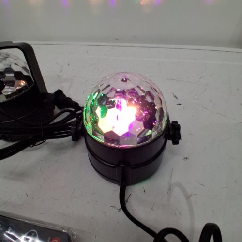 2PK LUDITEK SOUND ACTIVATED PARTY LIGHTS WITH REMOTE CONTROL - BLACK image 2