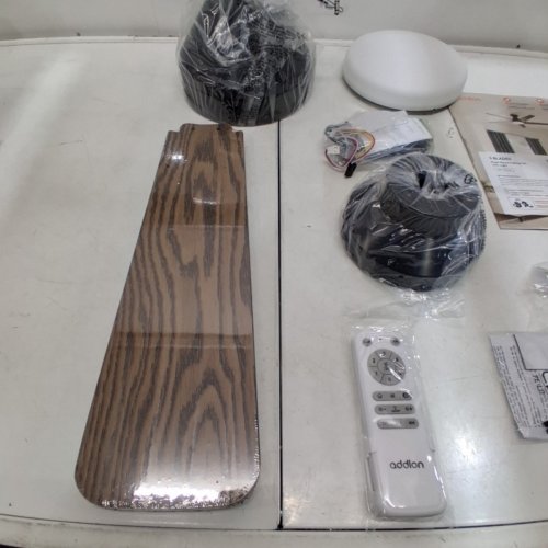 ADDLON LOW PROFILE REVERSIBLE BLADE INDOOR CEILING FAN - 42" / 120V - BLACK/BROWN - (MODEL: KFM42PLY5B01R1-CA) image 3