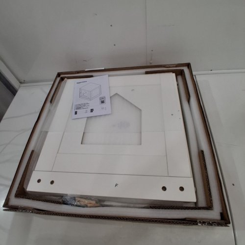 AMAZON BASICS FURNITURE-STYLE LITTER BOX ENCLOSURE - 20" X 20" X 20" - WHITE image 2