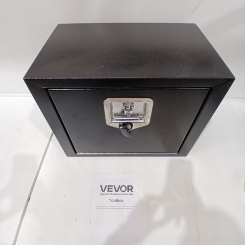 VEVOR HEAVY DUTY WATERPROOF UNDERBODY TRUCK TOOLBOX LOCK & KEYS - 18" X 14" - BLACK (MODEL: JL-TB17S-1) image 3