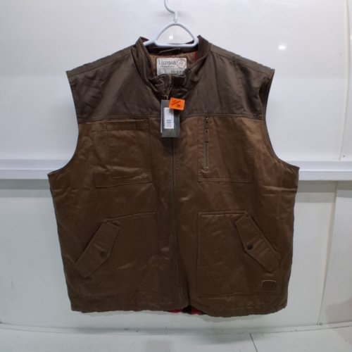MEN'S LEGENDARY WHITE TAILS TOUGH AS BUCK RELAXED FIT VEST - 3XL- BROWN image 2