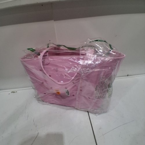 SIMPLE MODERN WATER PROOF TOTE BEACH BAG - LARGE - PINK image 2