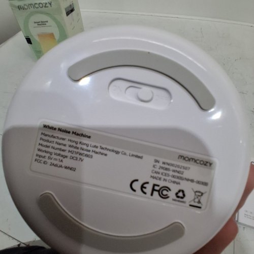 MOMCOZY WHITE NOISE SOUND MACHINE FOR BABY WITH 7 COLOUR NIGHT LIGHT & 34 SOOTHING SOUNDS - WHITE (MODEL:M21FWDB03) image 4