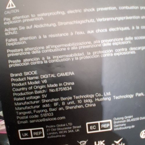 COMPACT DIGITAL CAMERA WITH 180° FLIP SCREEN - 4K - BLACK (MODEL: V6) image 3