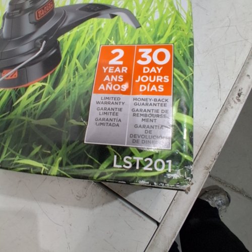 *TOOL ONLY* BLACK+DECKER STRING TRIMMER/EDGER - 10" - BLACK/ORANGE (MODEL: LST201-CA) image 2