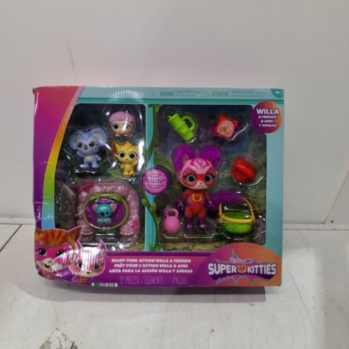 12PC DISNEY JUNIOR SUPER KITTIES WILLA & FRIENDS FIGURE PLAYSET - MULTICOLOUR image 2