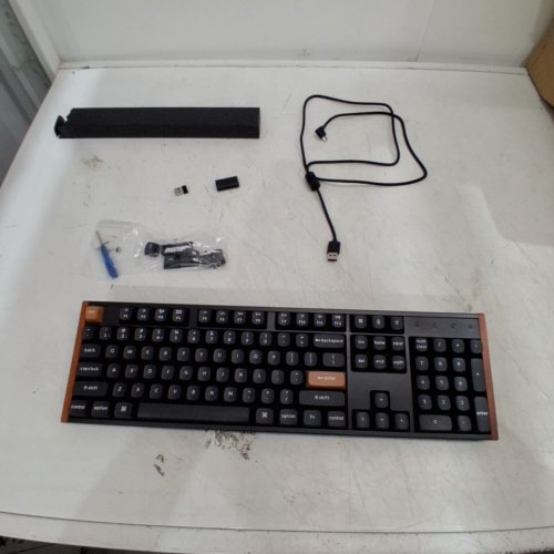 KEYCHRON K10 HE WIRELESS HALL EFFECT KEYBOARD WITH MAGNETIC SWITCH HOT SWAPPABLE KEYS & ADJUSTABLE ACTUATION RAPID TRIGGER MODE - WOOD FRAME/BLACK image 6