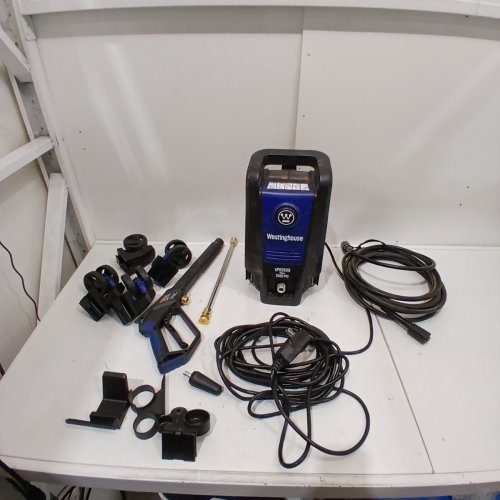 WESTINGHOUSE ELECTRIC PRESSURE WASHER WITH ANTI-TIPPING TECHNOLOGY & SOAP TANK - 2500PSI - 1.76GPM - BLUE/BLACK - (MODEL: EPX3500) image 3
