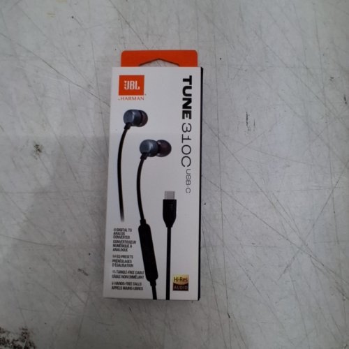 JBL TUNE 310C WIRED HEADPHONES WITH FLAT CABLE AND 3 BUTTON REMOTE AND MICROPHONE - USB-C - BLACK image 4